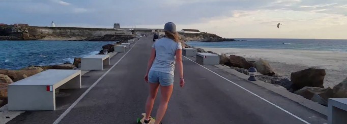 Longboarding in Tarifa