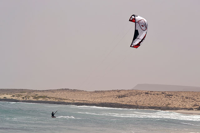 Kitesurfing at Boa Vista