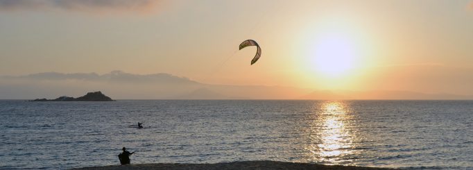 Surf report from kitesurfing in Naxos